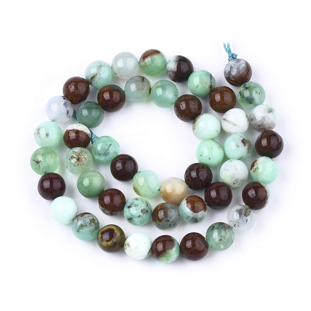 Perles de chrysoprase 10mm pour fabrication de bijoux collier et loisirs créatifs