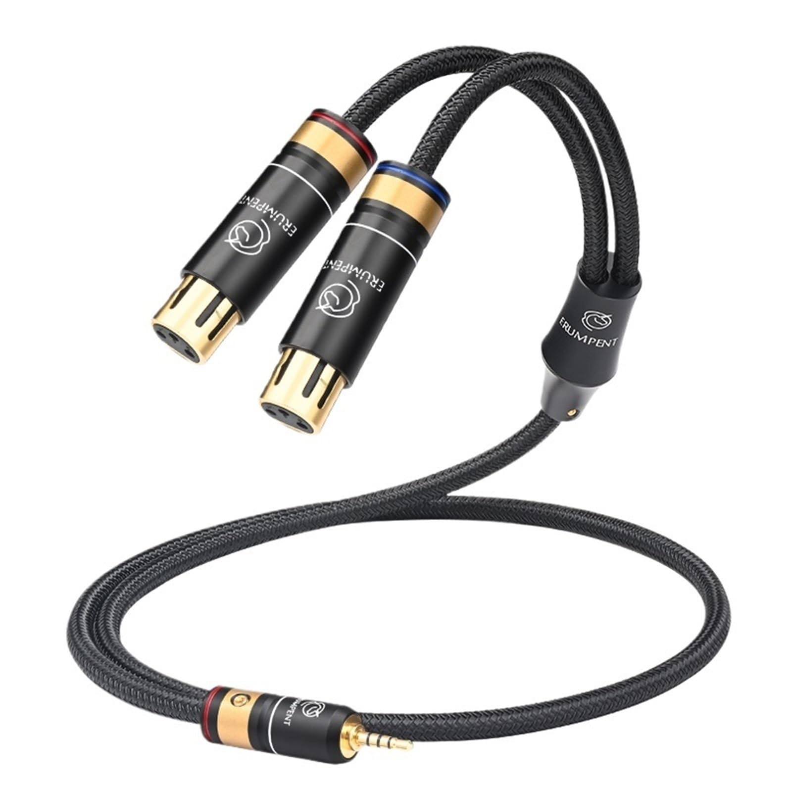 Kabel audio Hi-end 6N 2,5 mm na 2XLR do 2,5 mm zbalansowany mikser wzmacniacza 2,5 mm męski na 2XLR męski/żeński kabel HiFi (3,5 m)