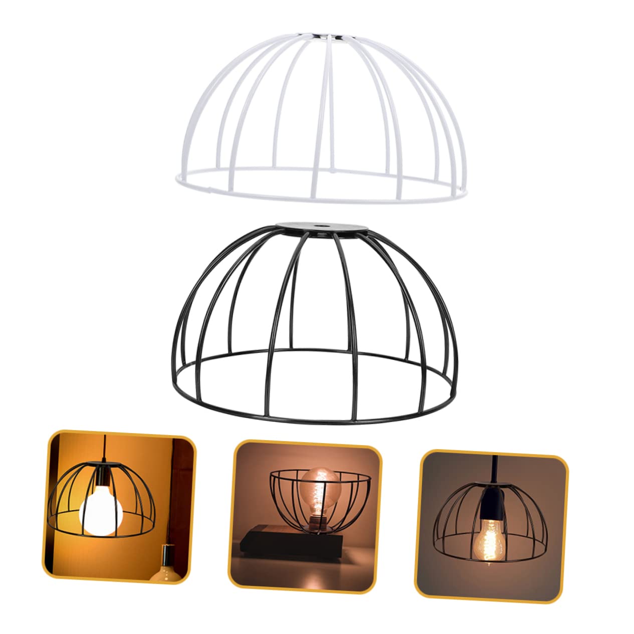 GLSTOY Lot De 2 Cadres D'abat-jour Vintage De 30 Cm - Anneau