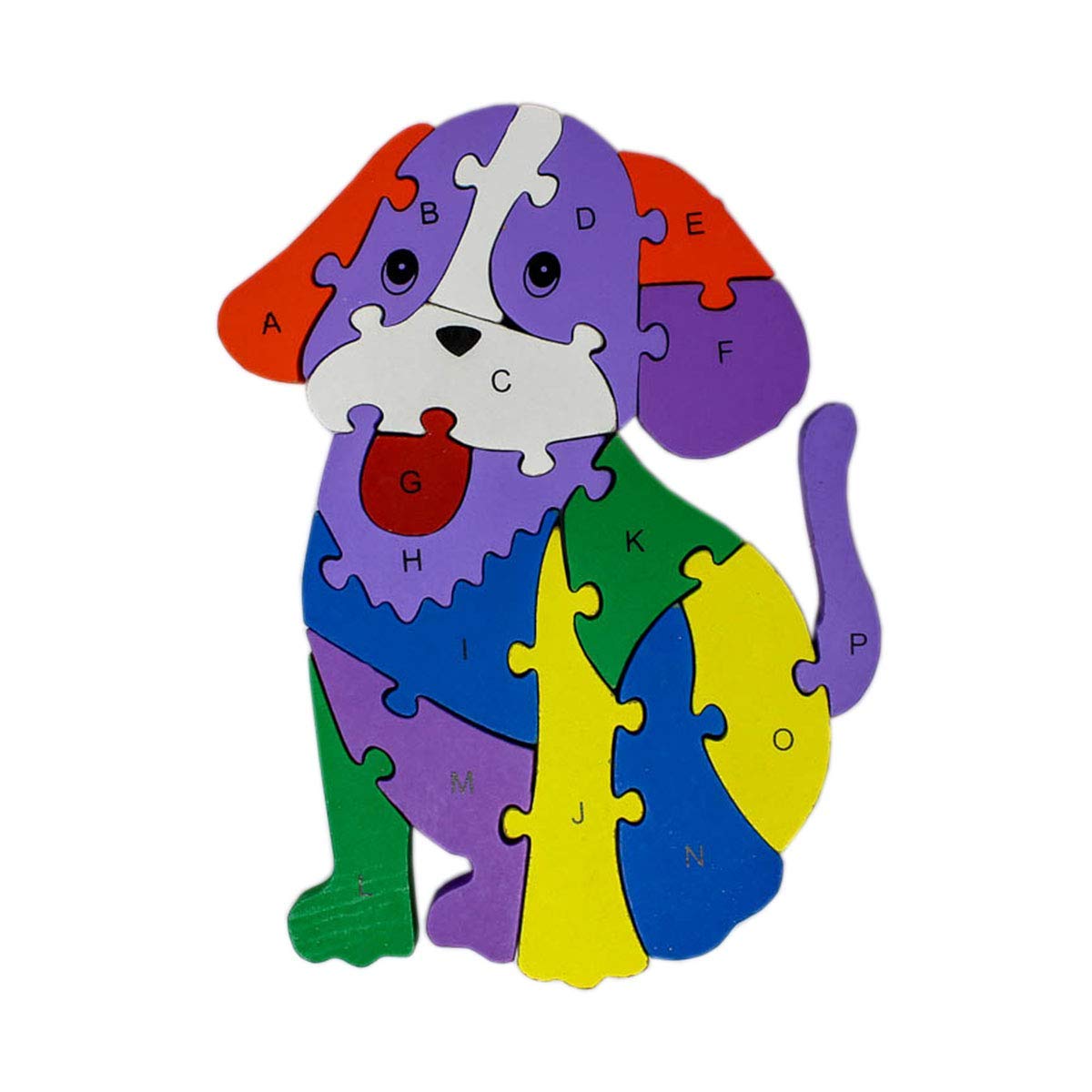 SHORO Wooden Dog 3D Puzzle Blocks for Toddlers, Kids, Preschool Age Children (3Years+) -Educational Toy to Learn Alphabets, Numbers 1-16 (Dog) (B09NBW3VFT) Amazon Price History, Amazon Price Tracker