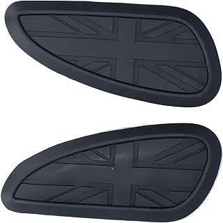 KIMISS Joelheira para tanque de motocicleta, adesivo para tanque de combustível, protetor de borracha de substituição para Bonneville T100 T120/velocidade Twin/Street Scrambler (preto)