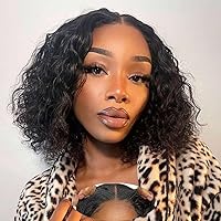 Vista 16 de Wear and Go - Pelucas de cabello humano sin pegamento pre arrancadas pre cortadas 4x4, pelucas de encaje frontal para mujeres negras, sin pegamento