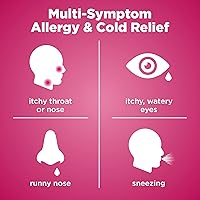 Vista 2 de Yaxa Basic Care Alivio de la alergia difenhidramina HCl 25 mg, tabletas antihistamínicas para los síntomas debido a la fiebre del heno y alergias