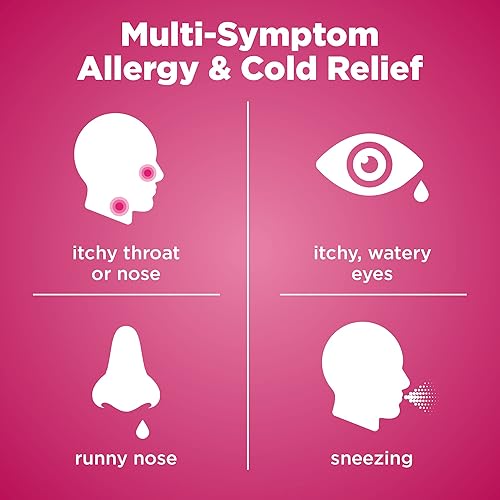 Miniatura 2 de Tienda Basic Care Alivio de alergias de difenhidramina HCl de 25 mg tabletas antihistamínicas para síntomas debido a la fiebre del heno y alergias