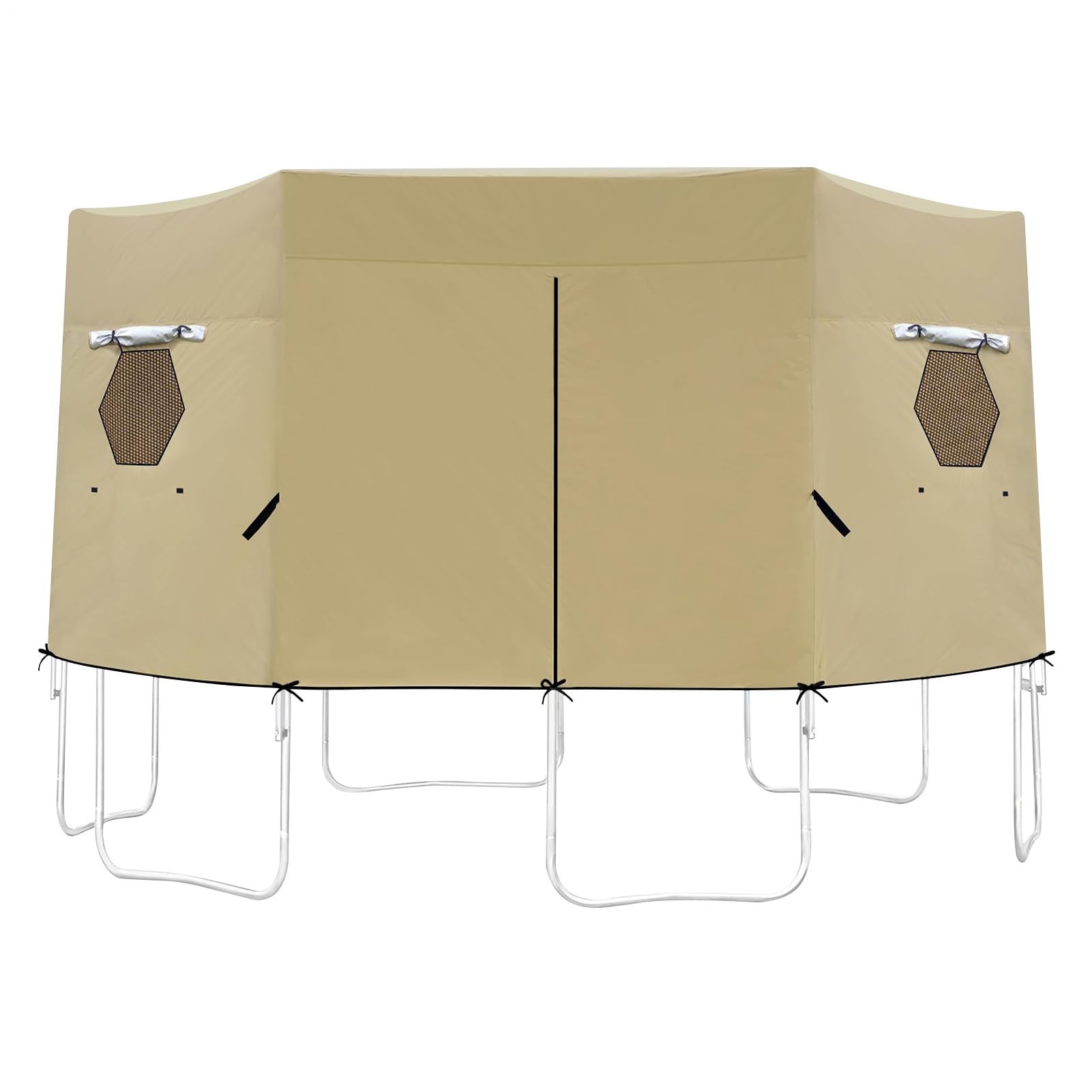 Pare-soleil pour trampoline – Tissu Oxford, 366 cm, housse de tente de trampoline, résistante aux UV | Auvent d'extérieur imperméable, tente d'ombrage ronde pour jeux d'enfants, utilisation dans le