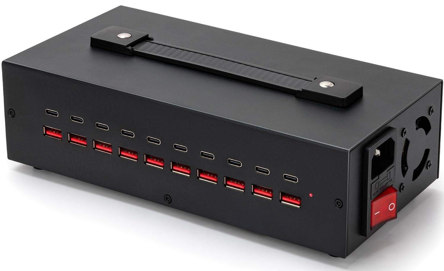 200W USB~c Charging Station, 20 Port (10 USB A & 10 USB~C Port) USB Charger Block, Fast Charging Station for Multiple Devices, Desktop Charger