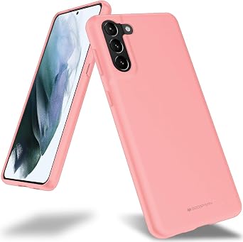 GOOSPERY Soft Feeling Jelly for Galaxy S21 Plus Case 6.7 inches Silky Slim Bumper Case Cover Flamingo
