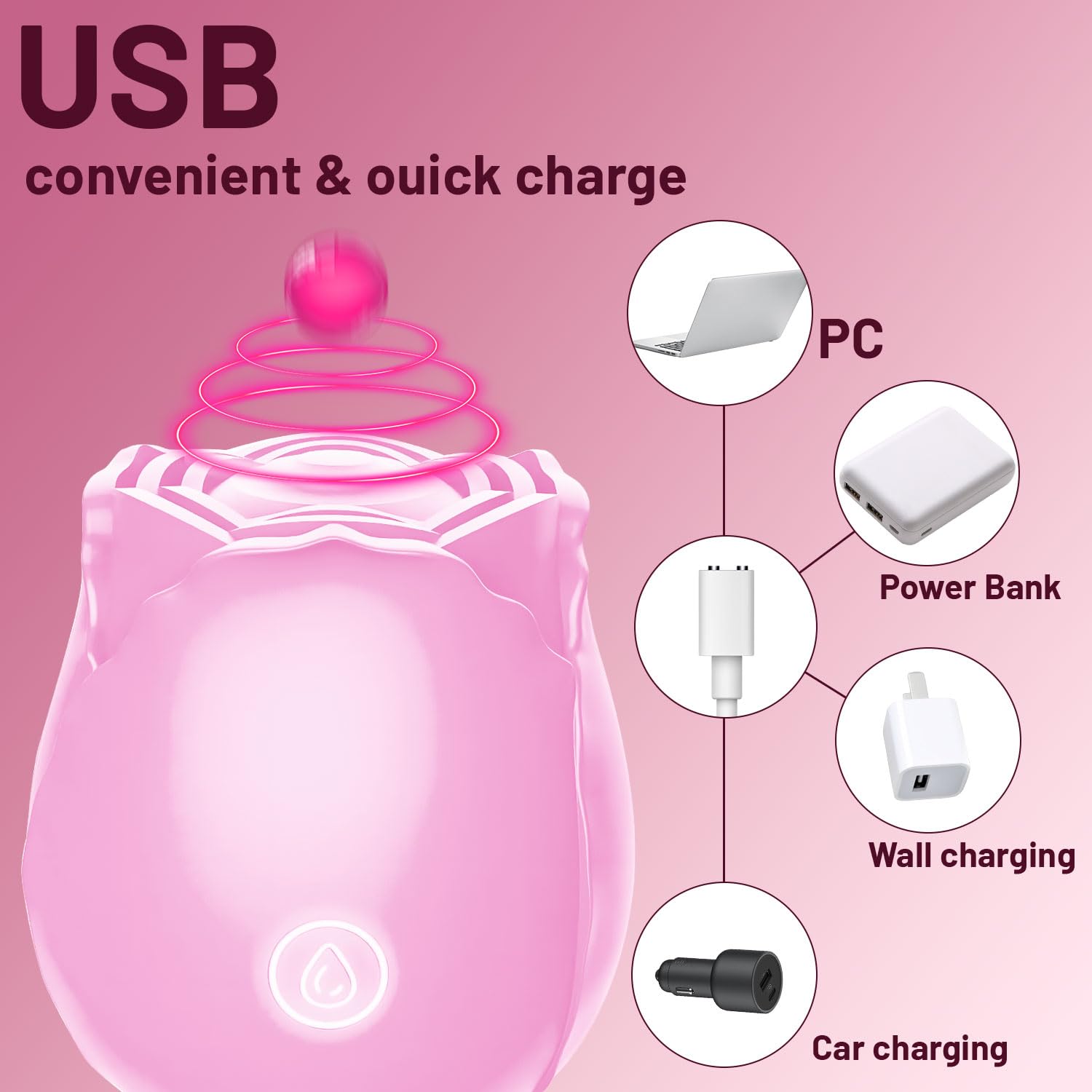 Rose Toy Suction Tool Mini Vibrateirs For Women Today Small | Desertcart  Barbados