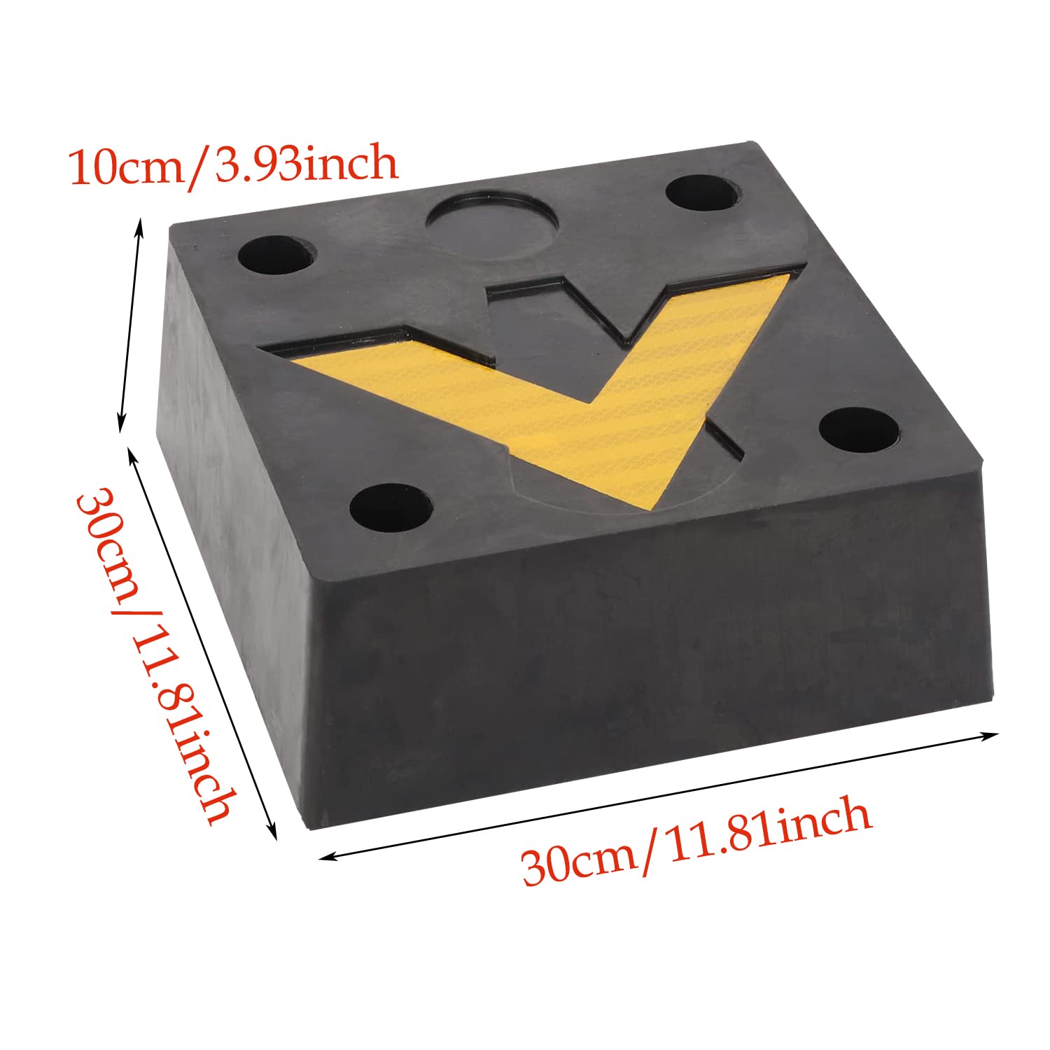 Buy foriy 4 Deep Molded Rubber Dock Bumper Square Duty Rubber Extruded