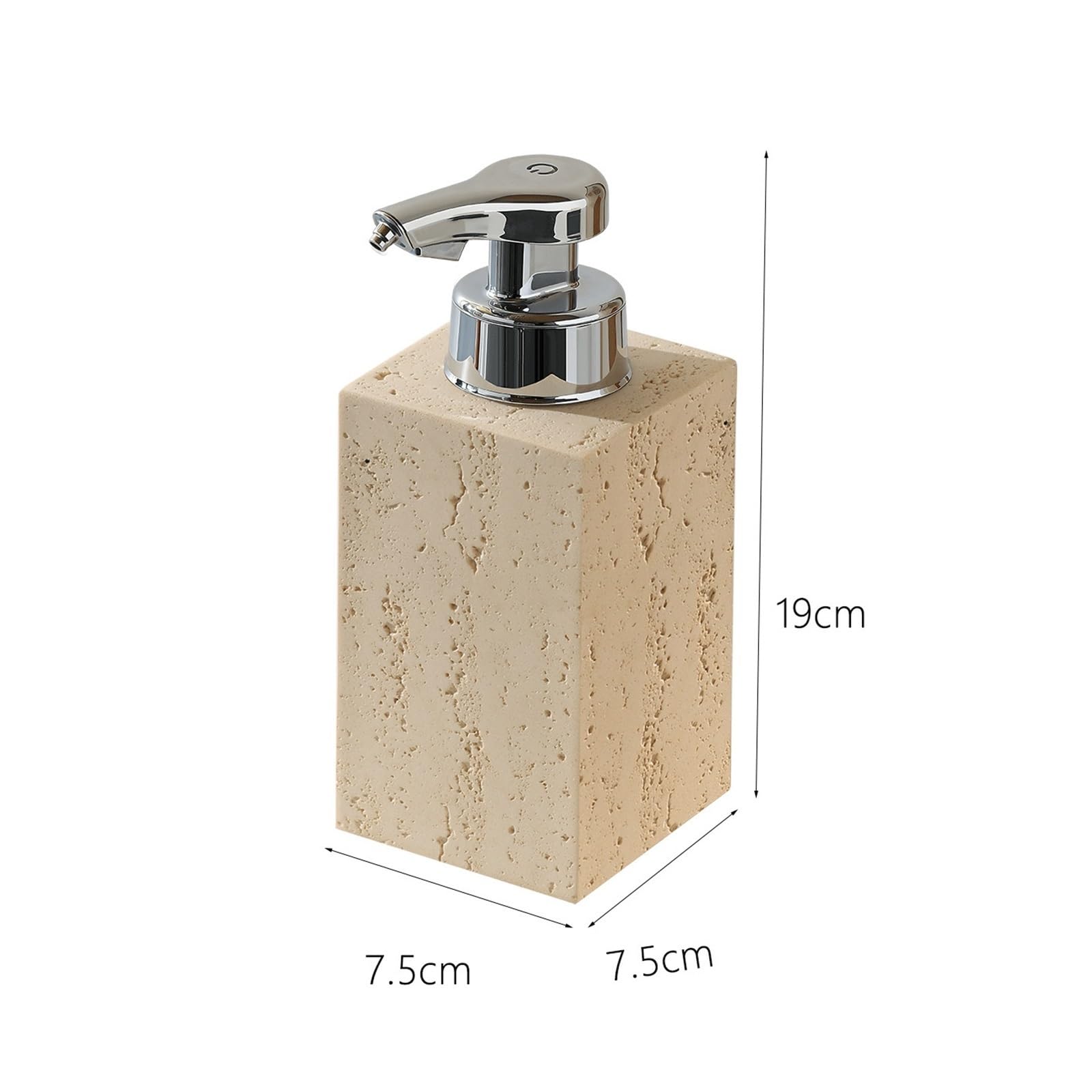 Dispensador de Jabón Este dispensador de jabón con Acabado Textura Piedra es Atractivo y práctico Dosificador de líquido