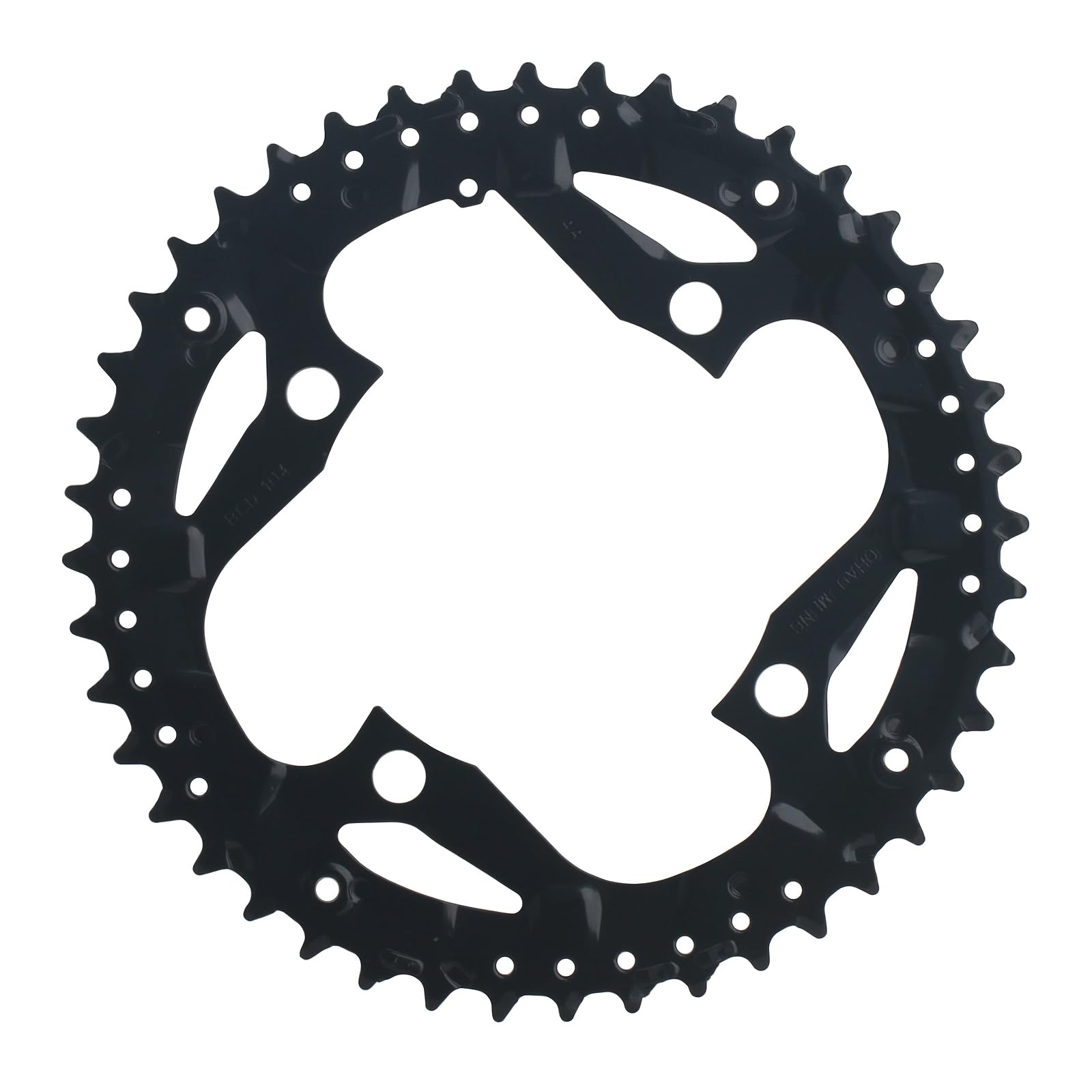 BODYA Runde MTB Fahrrad-Kettenblatt, Dreifach-Kettenblatt-Set 22/32/44t 104/64BCD