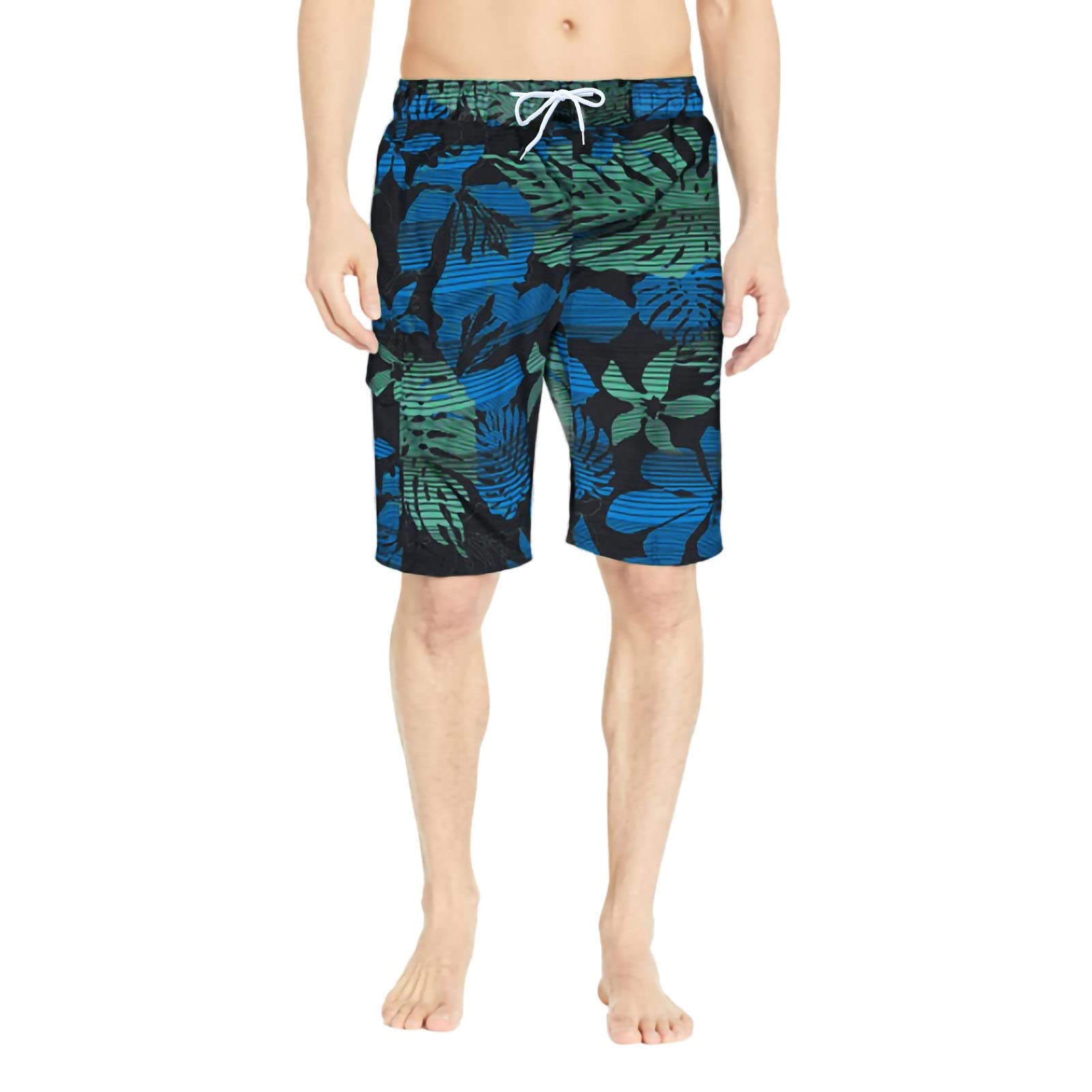 Men's Swimming Trunks Lightweight Quick Drying Swimming Shorts with Pockets Beach Shorts with Drawstring Men's Swimming Trunks Summer Holiday Swimwear Training Shorts Swimsuits