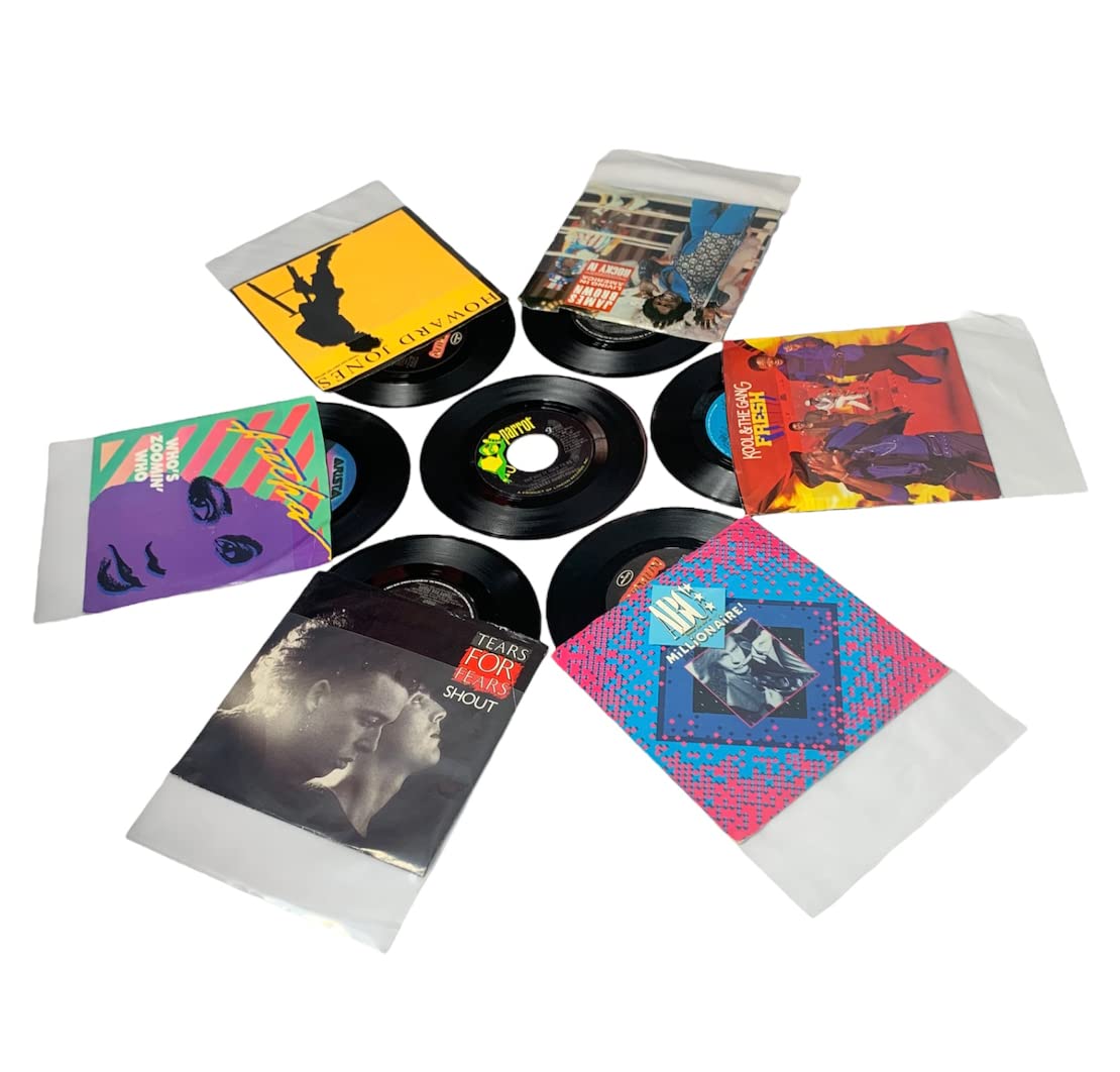 45 U/min Vinyl-Schallplatten-Außenhüllen – 17,8 cm hohe Klarheit, 3 mm Kunststoffabdeckungen