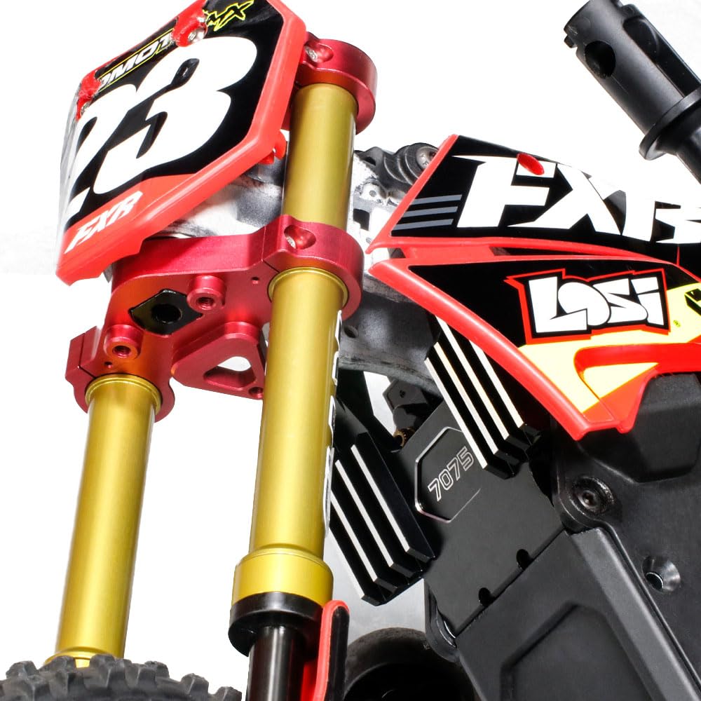 Aluminum 7075-T6 Brake Caliper Servo Arm Set For LOSI 1:4 Promoto-MX RC Motorcycle | Upgrade Part (Black, 20T) - View #5
