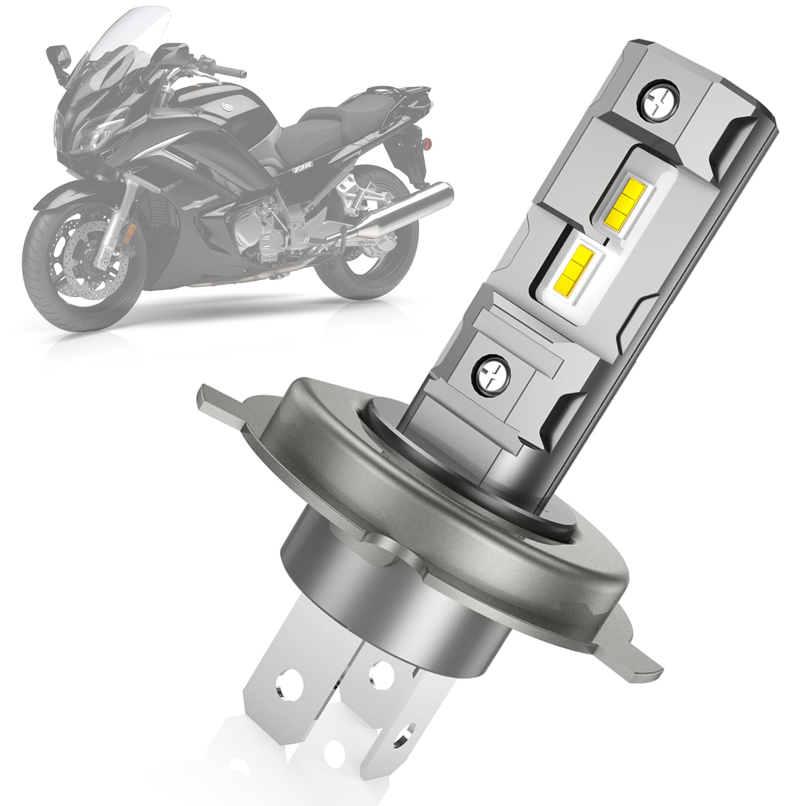 Lampadina H4 LED Per Moto - 6000K Bianco - Abbagliante/Anabbagliante - Plug And Play - Foto 10