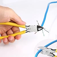 Vista 6 de Solsop Pass Through RJ45 Crimp Tool Kit Ethernet Crimper CAT5 Cat5e Cat6 Crimping Tool Kit