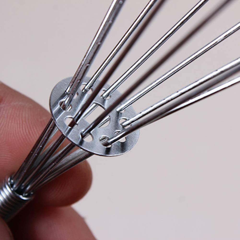 Frusta Da Cucina Kasahome In Acciaio Inox - Mini Sbattitore Manuale 16 Cm Per Uova E Dolci