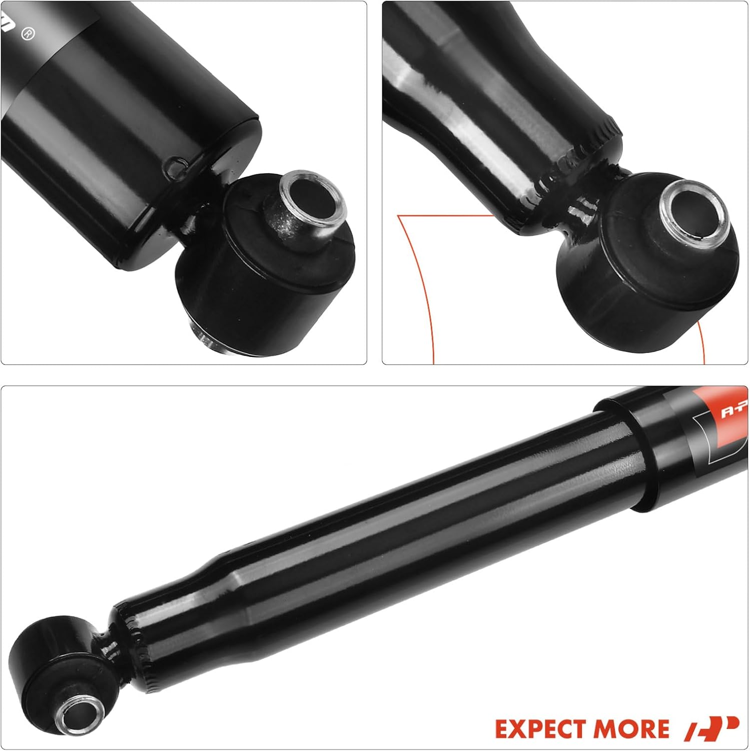 A-Premium Rear Pair (2) Shock Absorber Compatible with Volvo 740 1985-1992, 745 1985, 760 1983-1990, 940 1991-1995, 960 1992-1994, Driver and Passenger Side