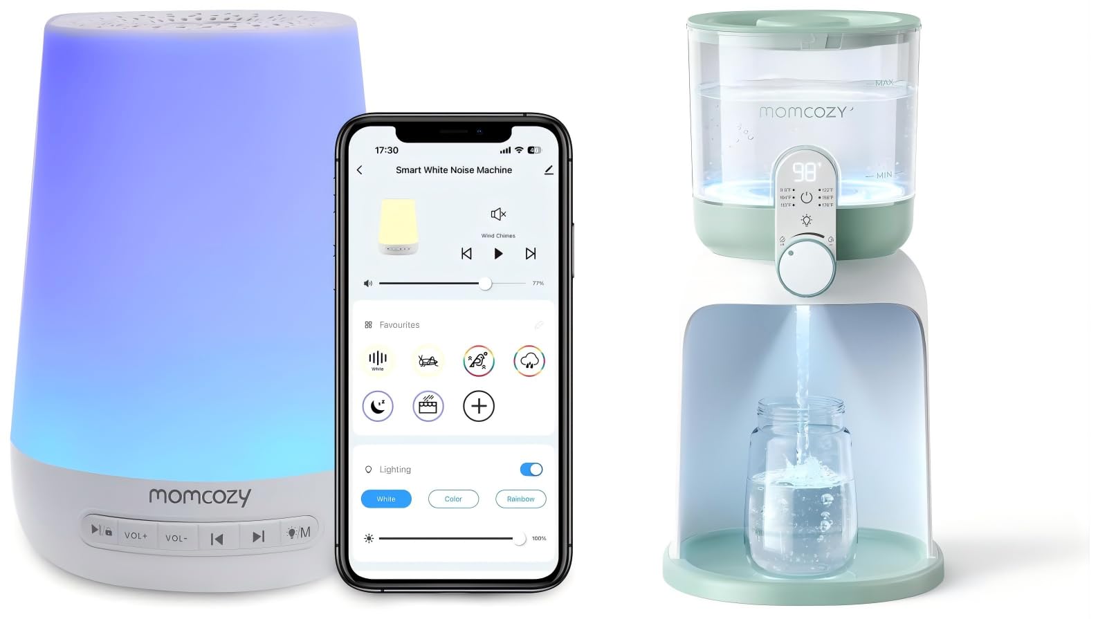 Momcozy Machine à Bruit Blanc & Momcozy Chauffe-Biberon