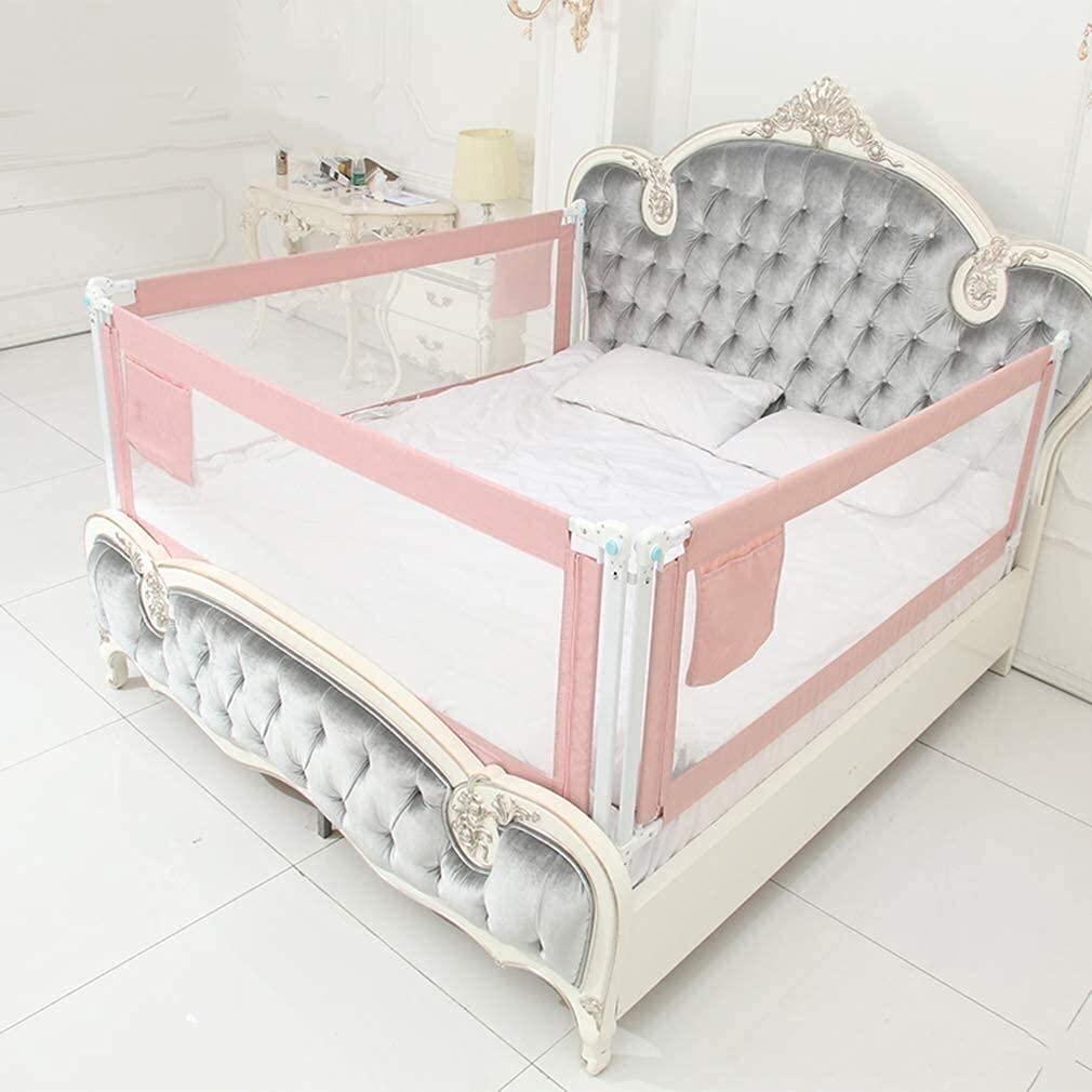Baby Playpen Riel de Cama para niños pequeños Protector de Seguridad de Borde de Parachoques para Cama Elevación Vertical Barandilla de Cama para niños de Altura Ajustable con Mall