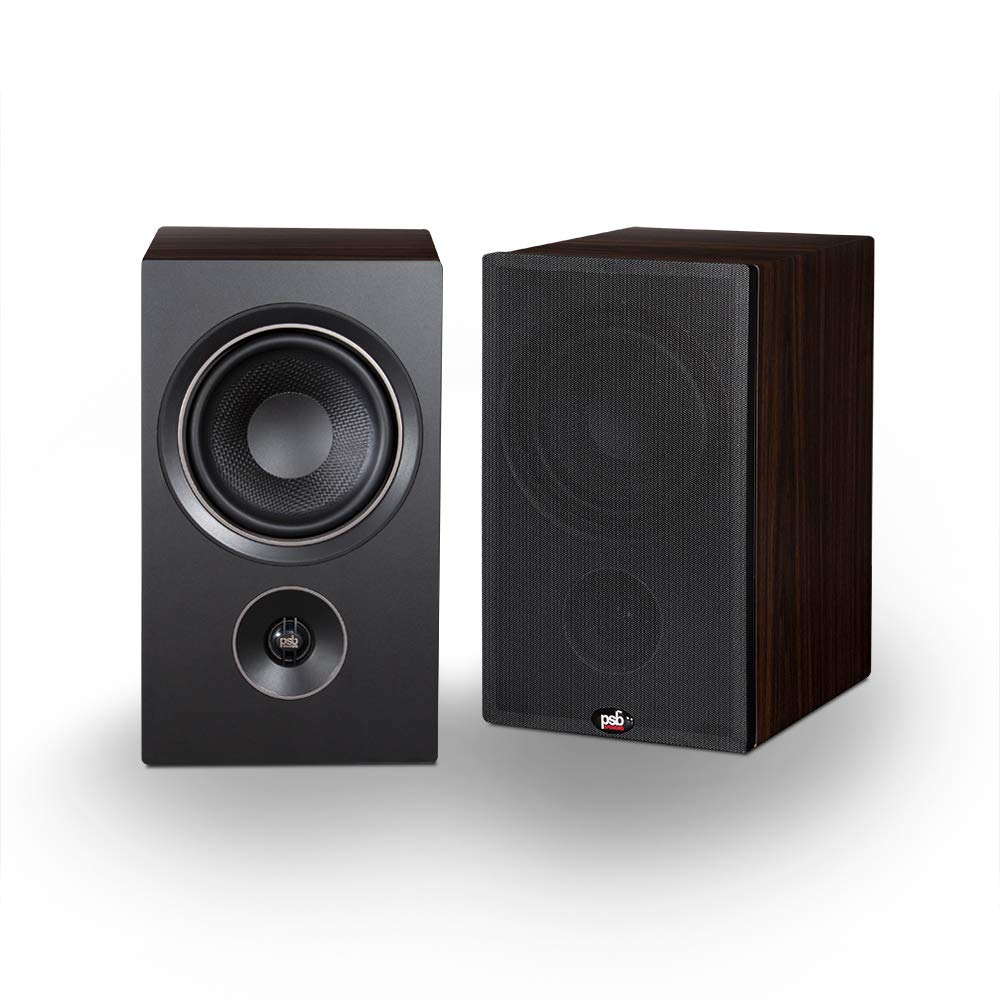 PSB Speakers Alpha P5 Bookshelf Speakers - Dark Walnut