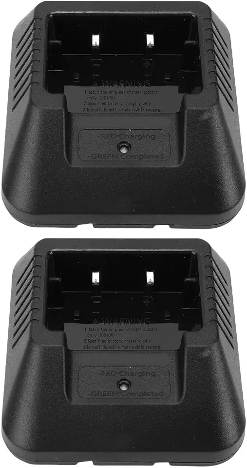 Diyeeni 2 Pacote Carregador de Bateria Carregador de Rádio para Radiais Em Dois Sentidos Apto para Uv5r Uv5r Plus Uv5ra Uv5rb Uv5rc Uv5rd Uv5re Com Luz Indicadora