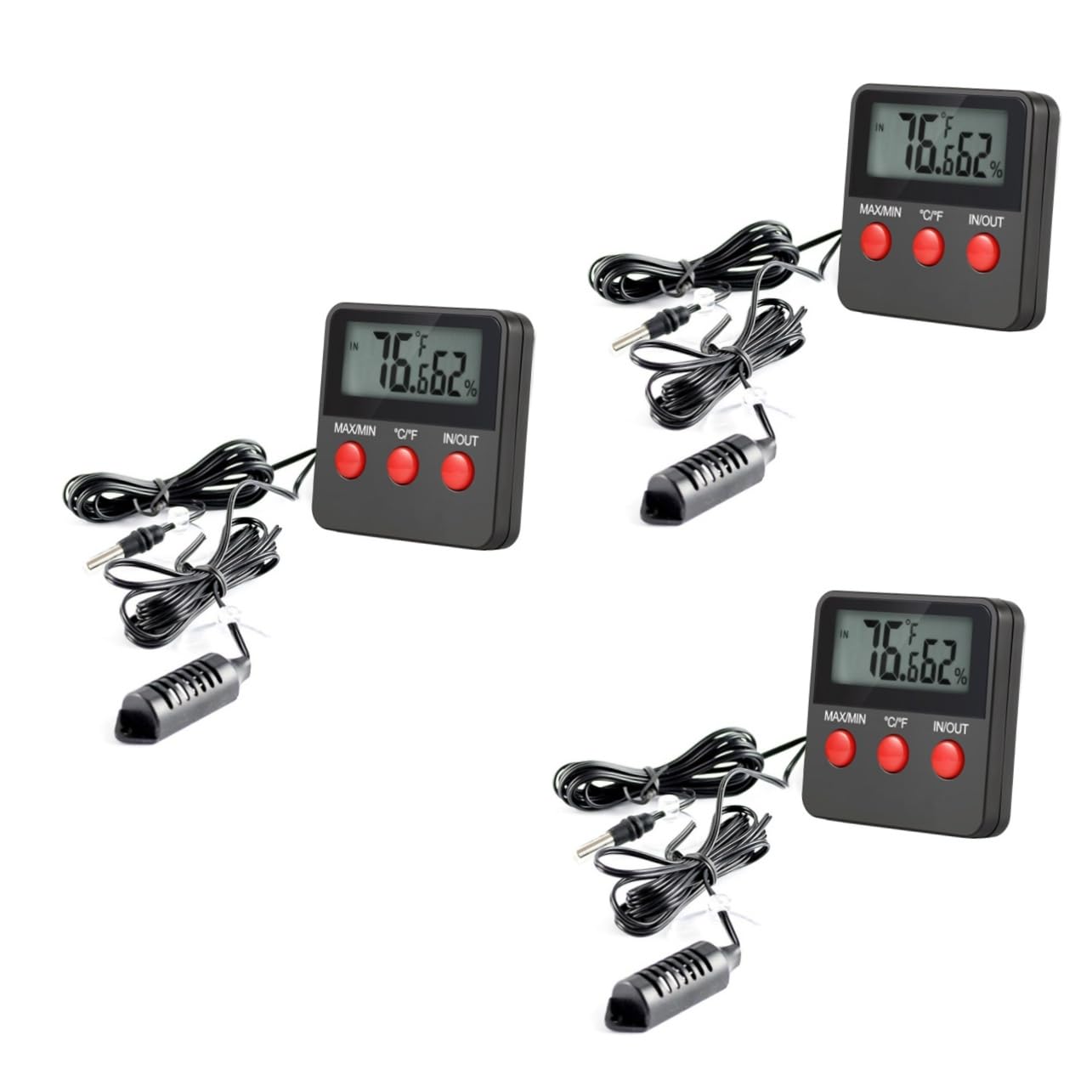 Artibetter 3 Pz misuratore di Temperatura Digitale igrometro termometro idrometri umidità termometri misuratore umidità misuratore di umidità Digitale misuratore di Temperatura e umidità