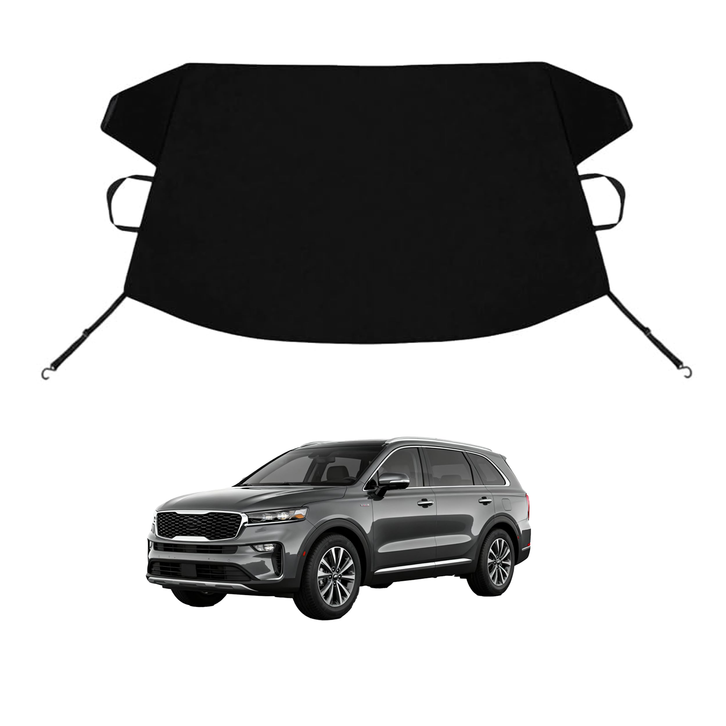 Sorento Custom Windshield Cover for Ice and Snow K-I-A Sorento Heavy Duty 600D Oxford Fabric Windshield Protector Fit Waterproof Frost Snow Cover Winter Car Accessories