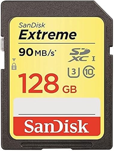 SanDisk Tarjeta SDXC UHS-I Extreme de 128 GB (SDSDXNF-128G-GNCIN) versión antigua