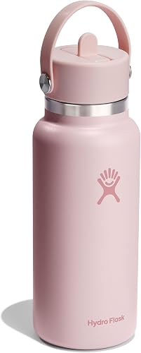 Hydro Flask – Wide Flex Straw Cap 946 ml (32 oz) Bouteille – Acier inoxydable, paille étanche, compatible lave-vaisselle – Isolation 24 h froid – Large ouverture, compatible glaçons – Trillium - 2