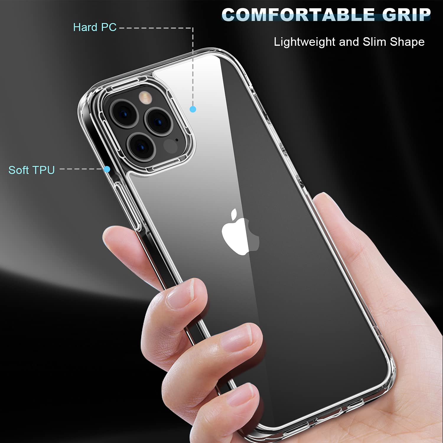 Amazon.co.jp: TENDLIN iPhone 13 Pro 用ケース クリア 薄型 黄変防止