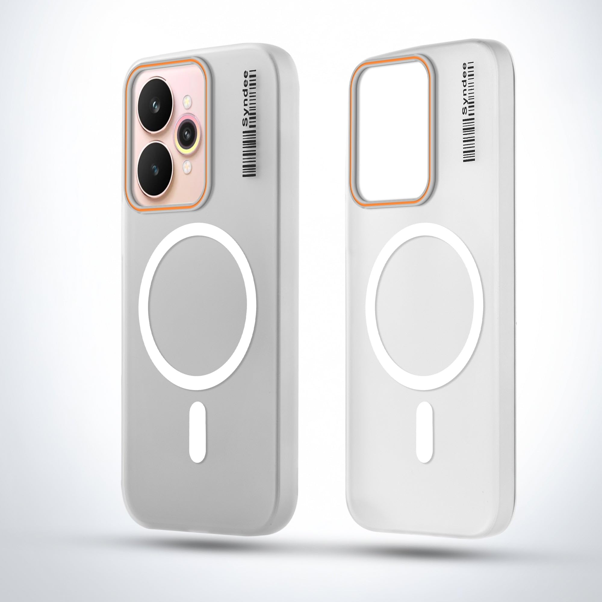DL3 Mobilak Case Back Cover for Realme 15 5G / Realme 15 Pro 5G, Sleek Frosted Translucent Back Only Compatible with Wireless Magnetic Accessories | Anti-Scratch Shockproof Phone Case