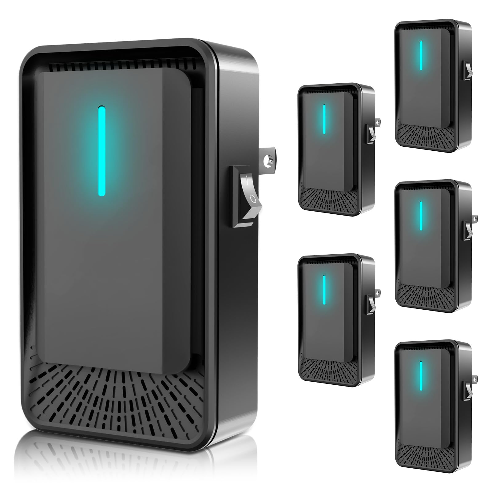 Photo 1 of ****** MISSING 2 *********6 Pack Plug in Air Purifier for Home Advanced Negative Ion Air Purifier for Pet Odor,Smoke & Dust,Quiet Air Ionizer for Dust Mites Odor Eliminator & Room Deodorizer Plug in for Bedroom,Office,Kitchen