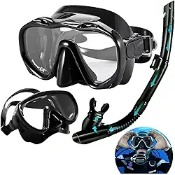 Kit Mergulho Máscara Óculos Lentes Profissional Snorkel Nfe Praia Piscina Adulto Juvenil