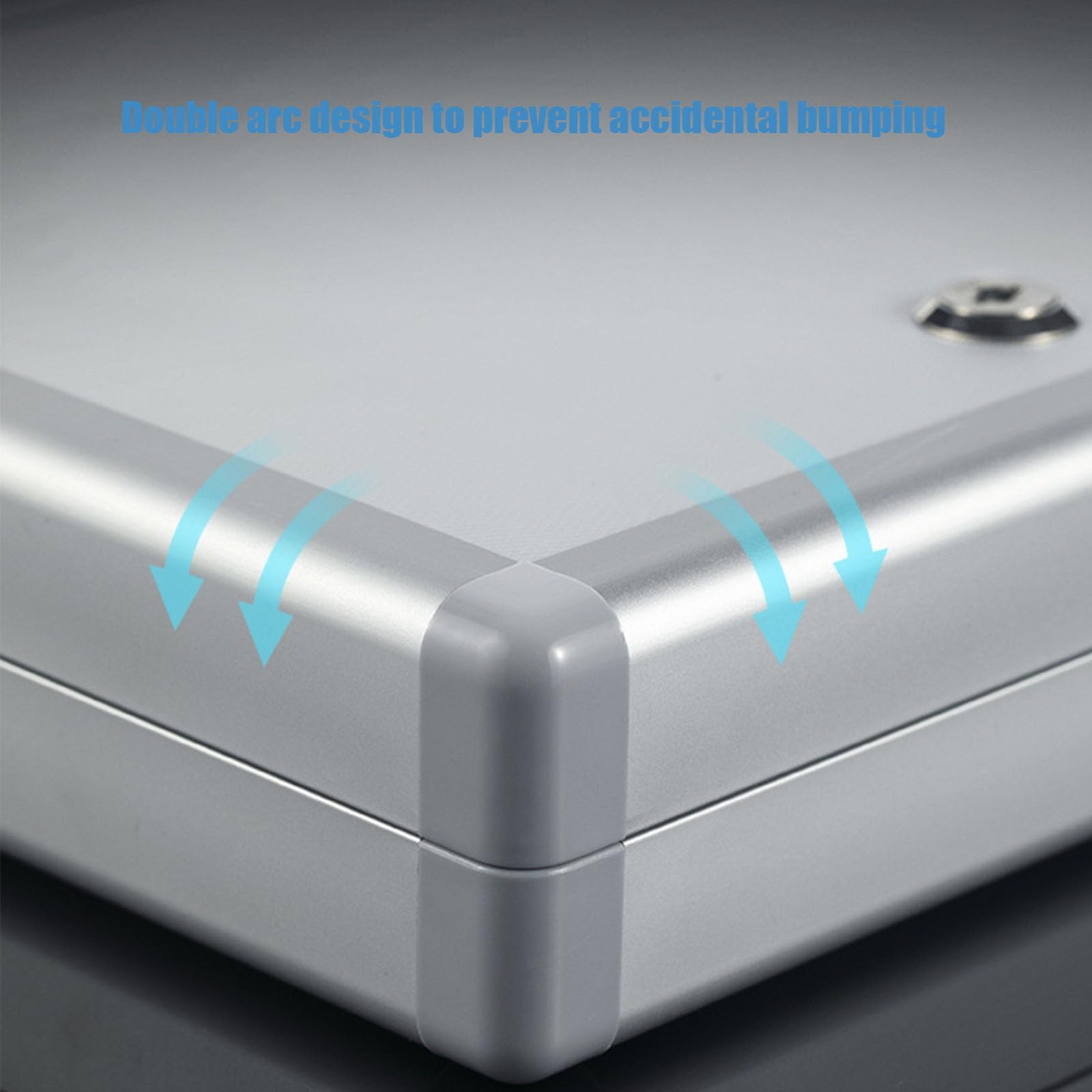 Armoire à Clés 12/24/32/48 Crochets Réglable | Petite Armoire à Clés Murale | Installation Facile Fixation Mural | pour Voiture, Hôtel, Bureau, Maison(96key)