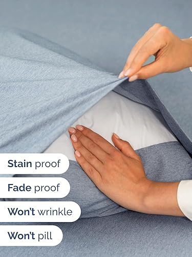 Miniatura 4 de Juego de sábanas extra profundas tamaño King, sábanas transpirables y refrescantes de 6 piezas, juego de sábanas de lujo para hotel, fácil ajuste,