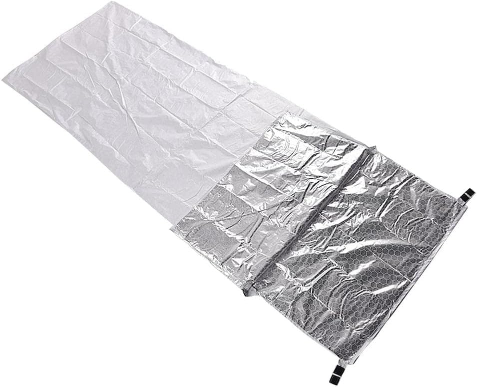 Heat Reflective Sleeping Bag Liner - Weight Camping Sheet for Adults, Compact Travel Gear - Mat, Blanket, Hiking Rug, Warm Single Sleep Bag Sack - Outdoors and Hotel Use