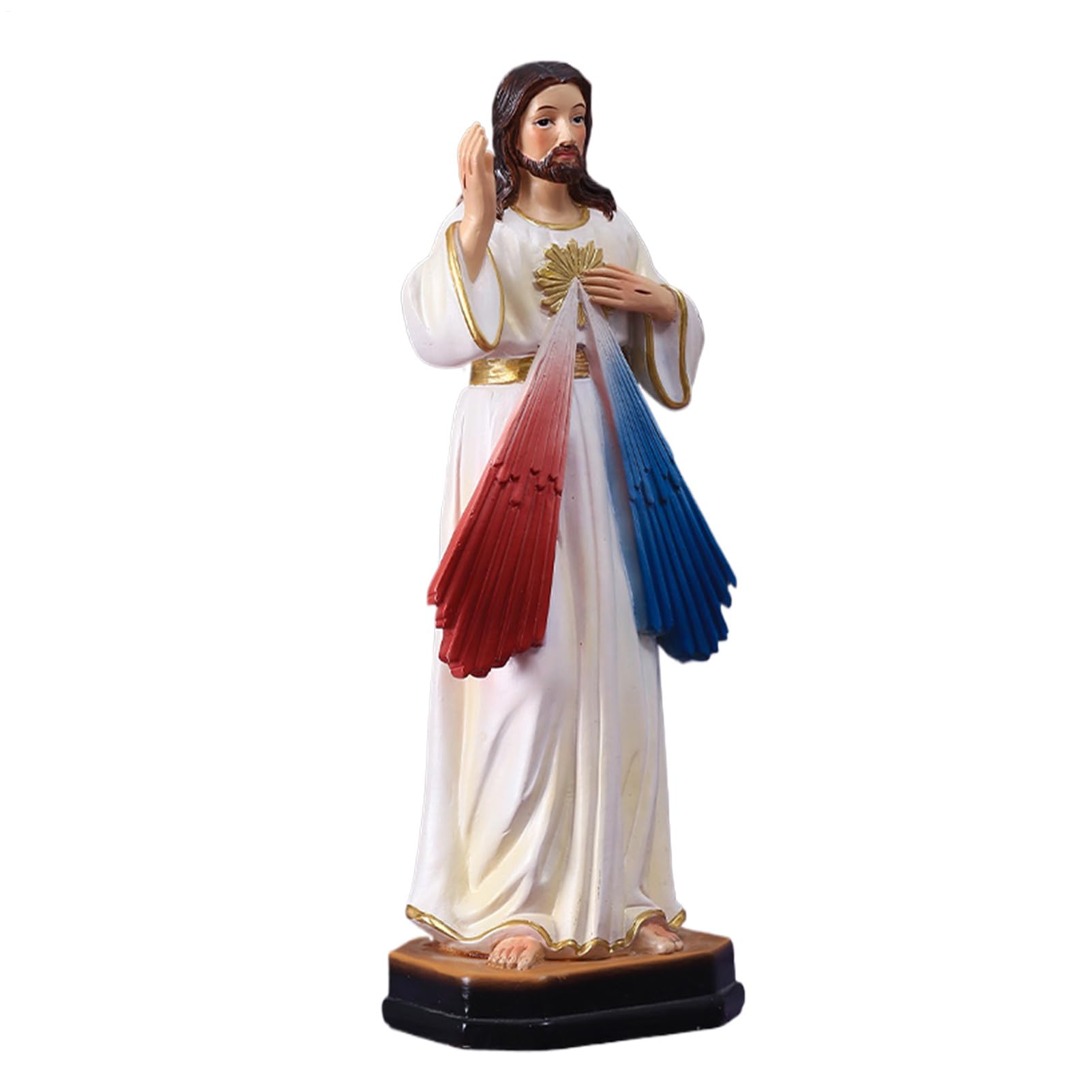 Figurines Jésus et décoration religieuse 3D pour la cheminée