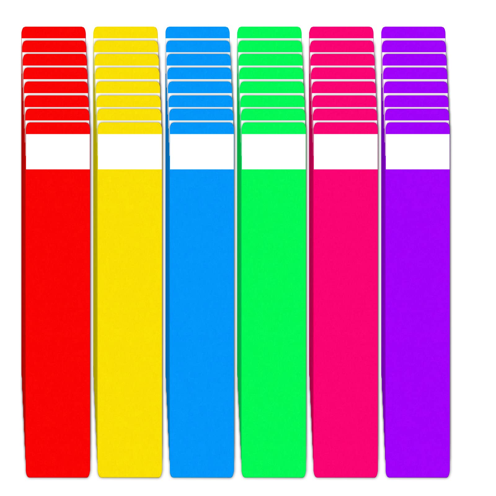 Buy 48PCS Library Book Dividers for Shelves with Stickers, 12x2inch