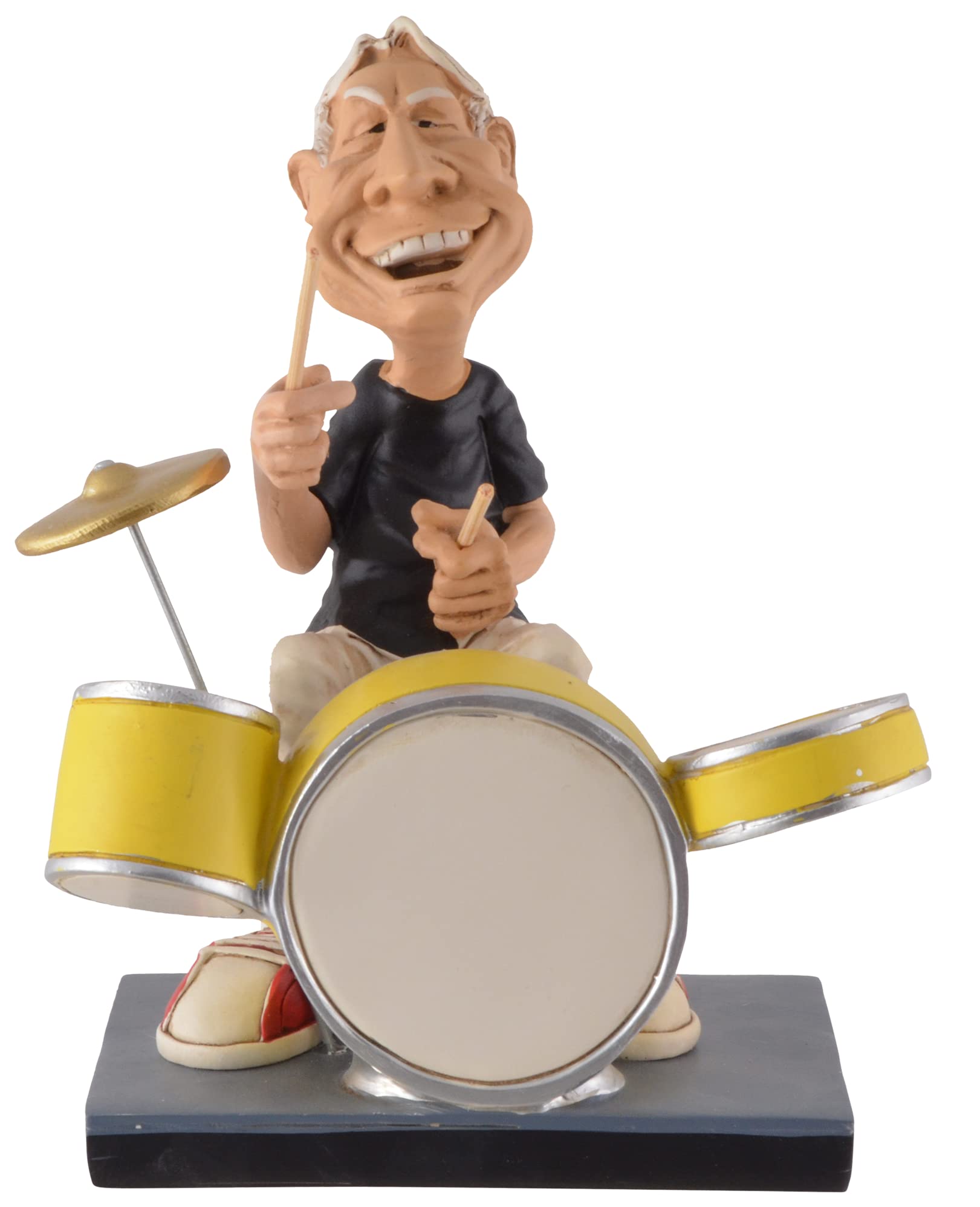 VOGLER Joh. Vogler GmbH Funny Life - Charlie de la banda de rock más grande del mundo, de piedra artificial, pintada a mano, colección Warren Stratford
