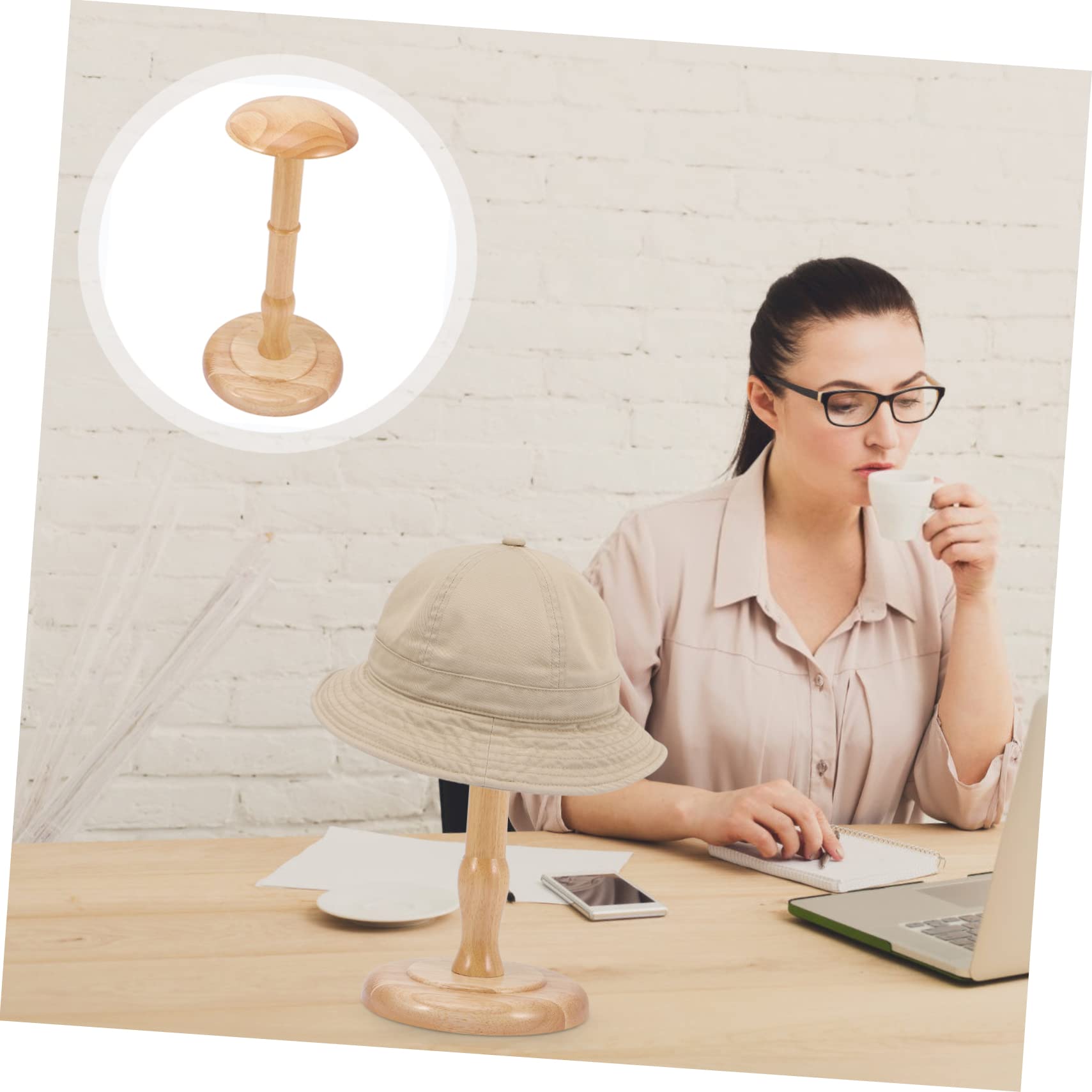 Porte-chapeaux de Dôme en Bois, Style Vintage, Khaki