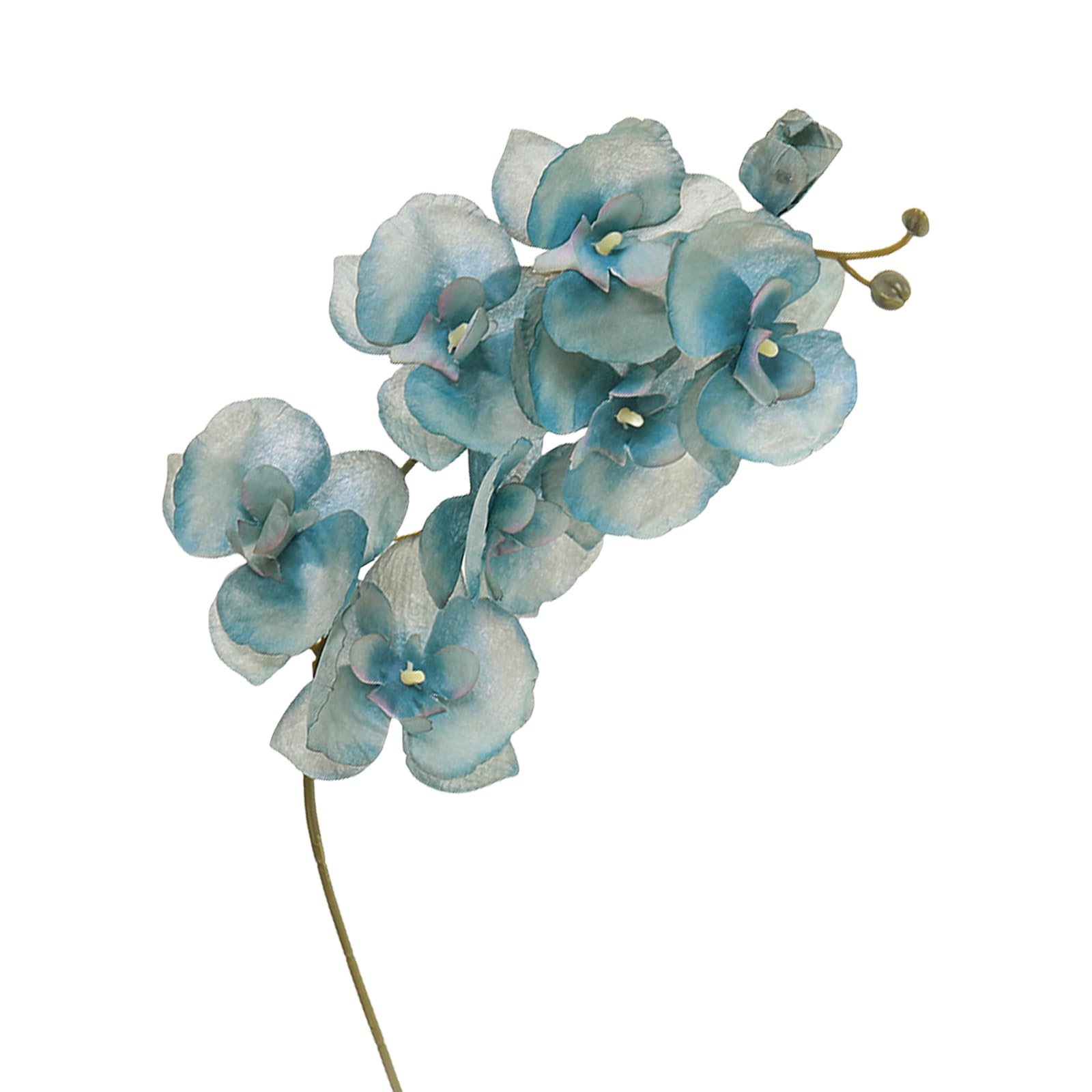 XuQiZZpp Realistic 3D Artificial Butterfly Orchids Branch in Vibranted Color for Bridal Bouquets and Permanent Table Arrangements Silk Flower Centerpieces for Weddings