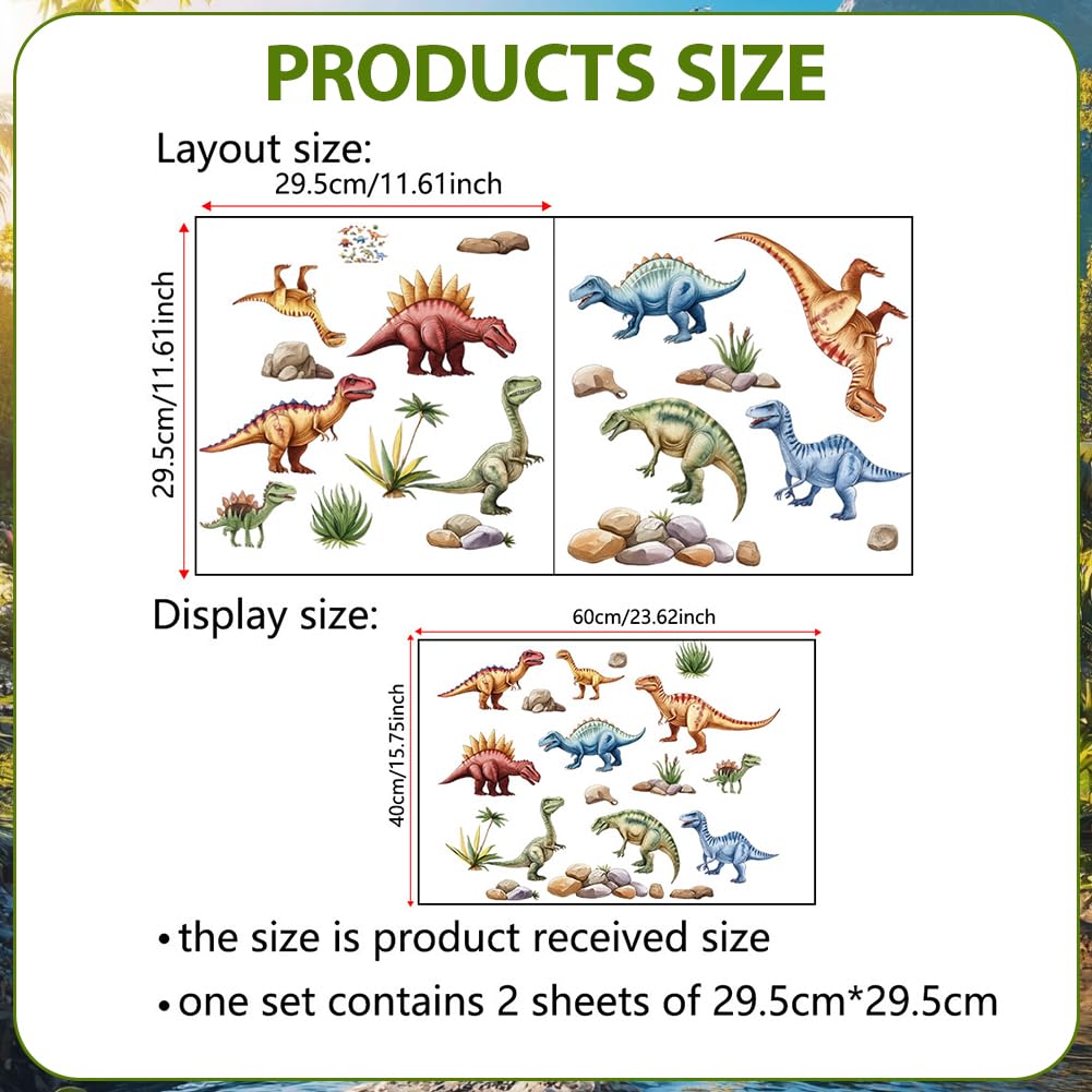 Large 3D Dinosuar Wall Stickers Triceratops Tyrannosaurus Wall Decals, Large Dinosaurs Wall Sticker - Image 3
