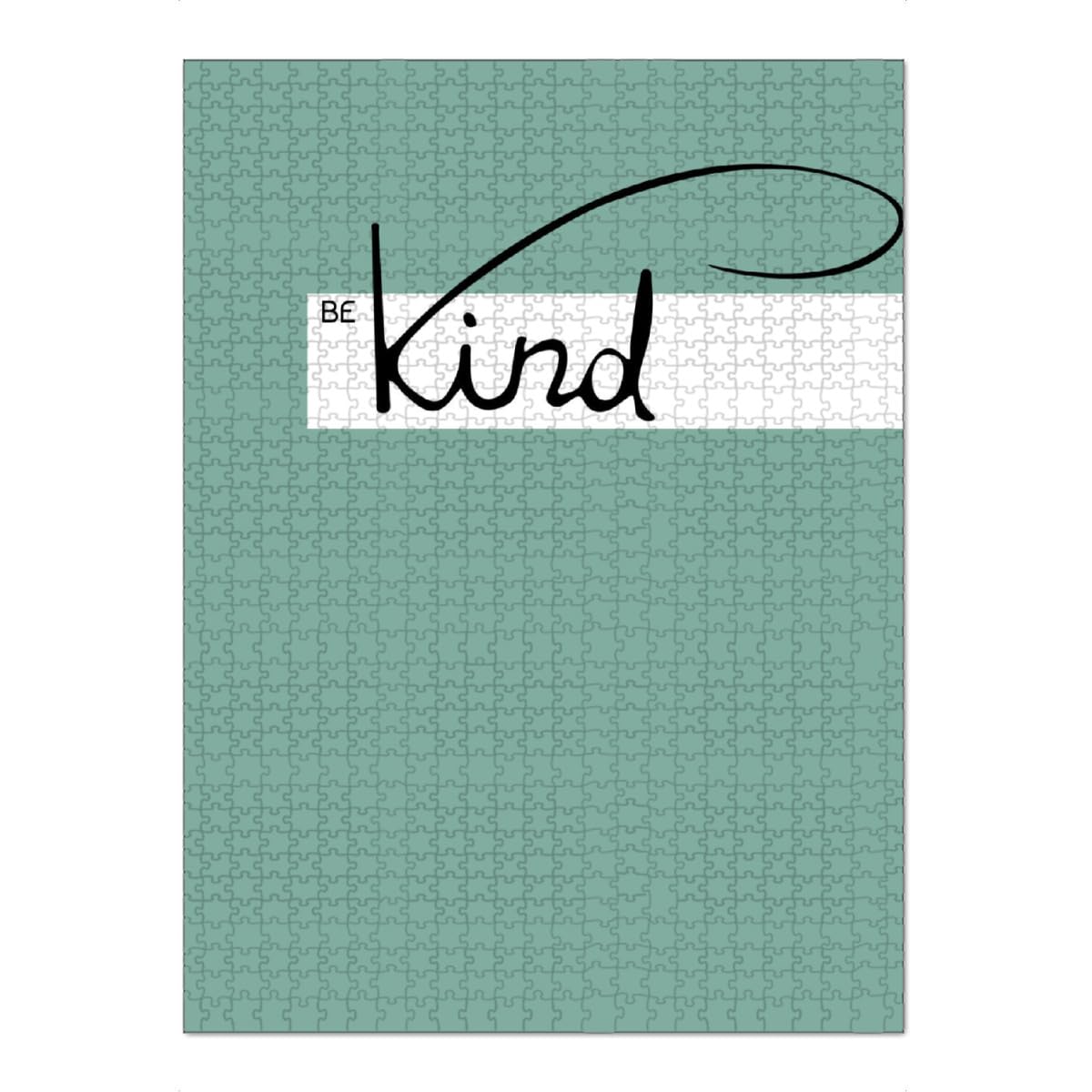 artboxONE-Puzzle XXL (1500 Teile) Typografie Be Kind - Puzzle Handschrift Kalligraphie Meer