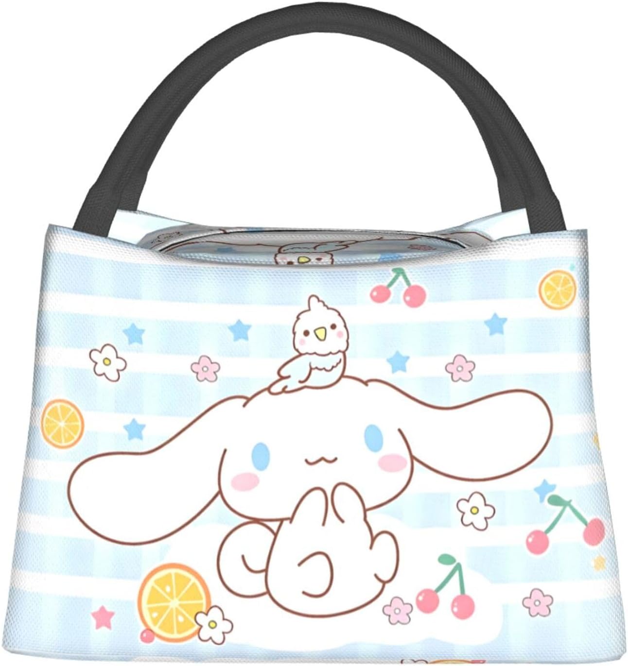 Cute Anime Lunch Bag, Reusable Lunch Box for Men and Women, Insulated Cooler Lunch Bag Leakproof Lunchbox for Work Office Picnic Beach