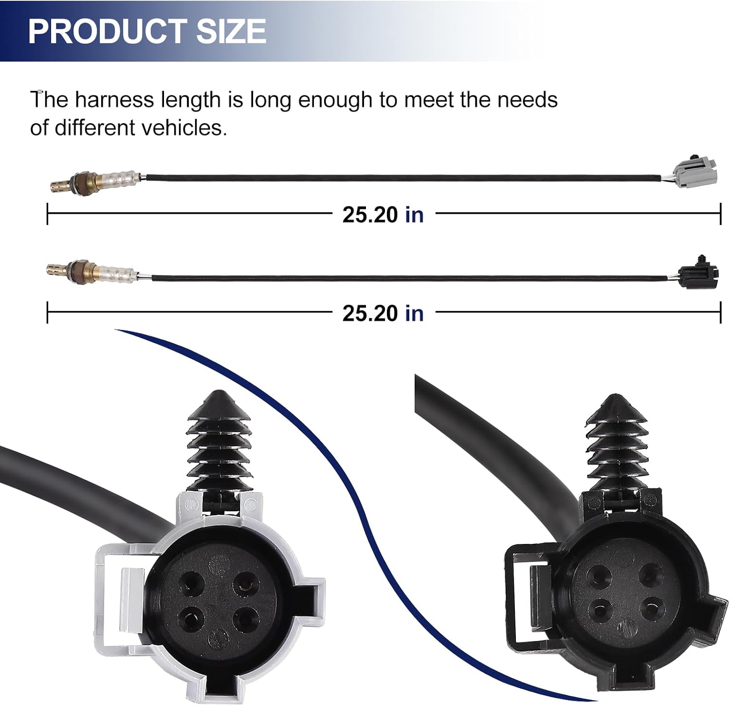 O2 Oxygen Sensor Upstream and Downstream for Jeep 4.0L L6 Cherokee 1996-2001, Grand Cherokee 1996-2000, Wrangler 1997-1999, for Dodge Dakota 5.9L V8 1999, Replace 234-4076 234-4078 2Pcs