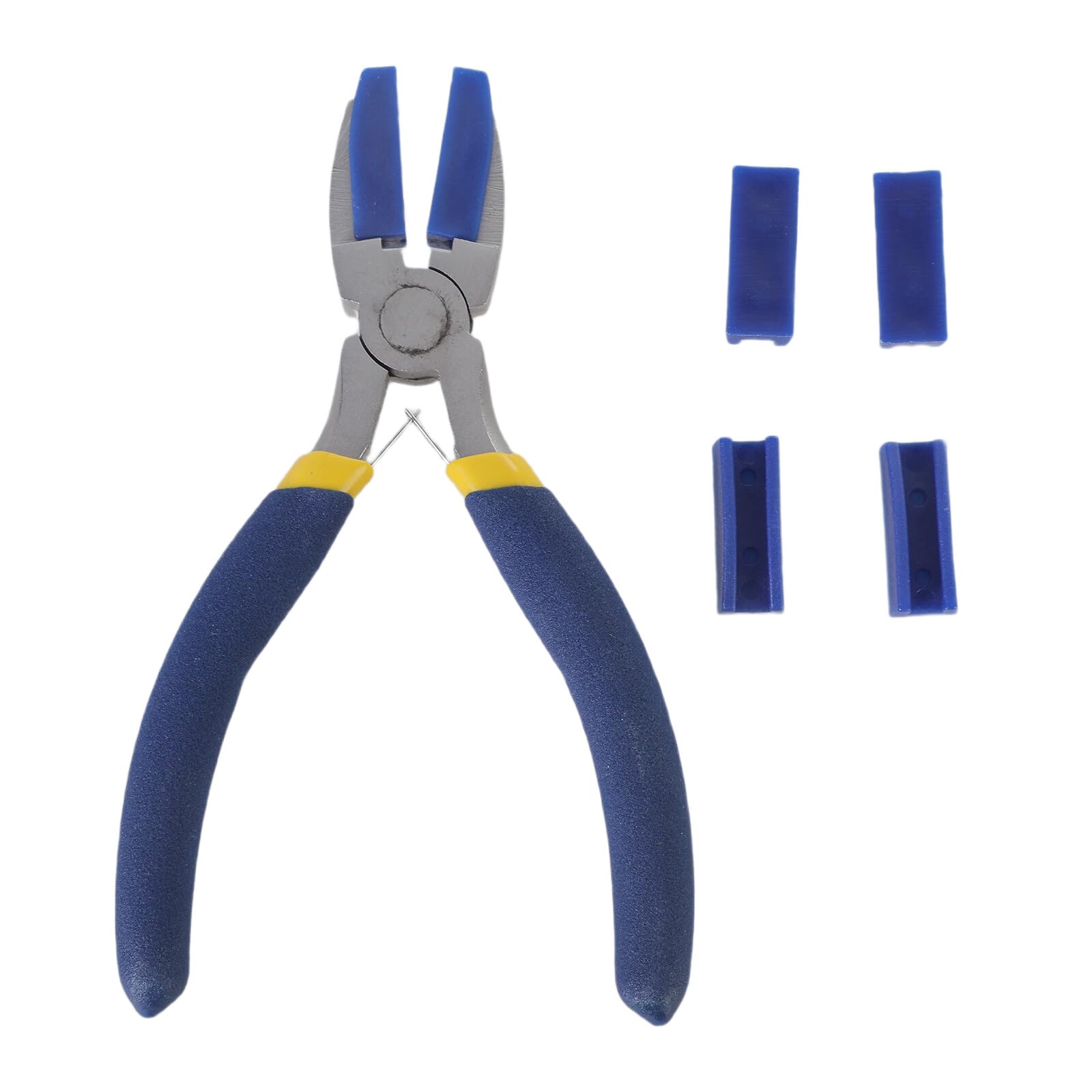 Tsophreniq Of Flat Nose Pliers With 2Pairs Of Replacement Jaw For Precisions Work And Comfortable Grip Nonmarring Pliers