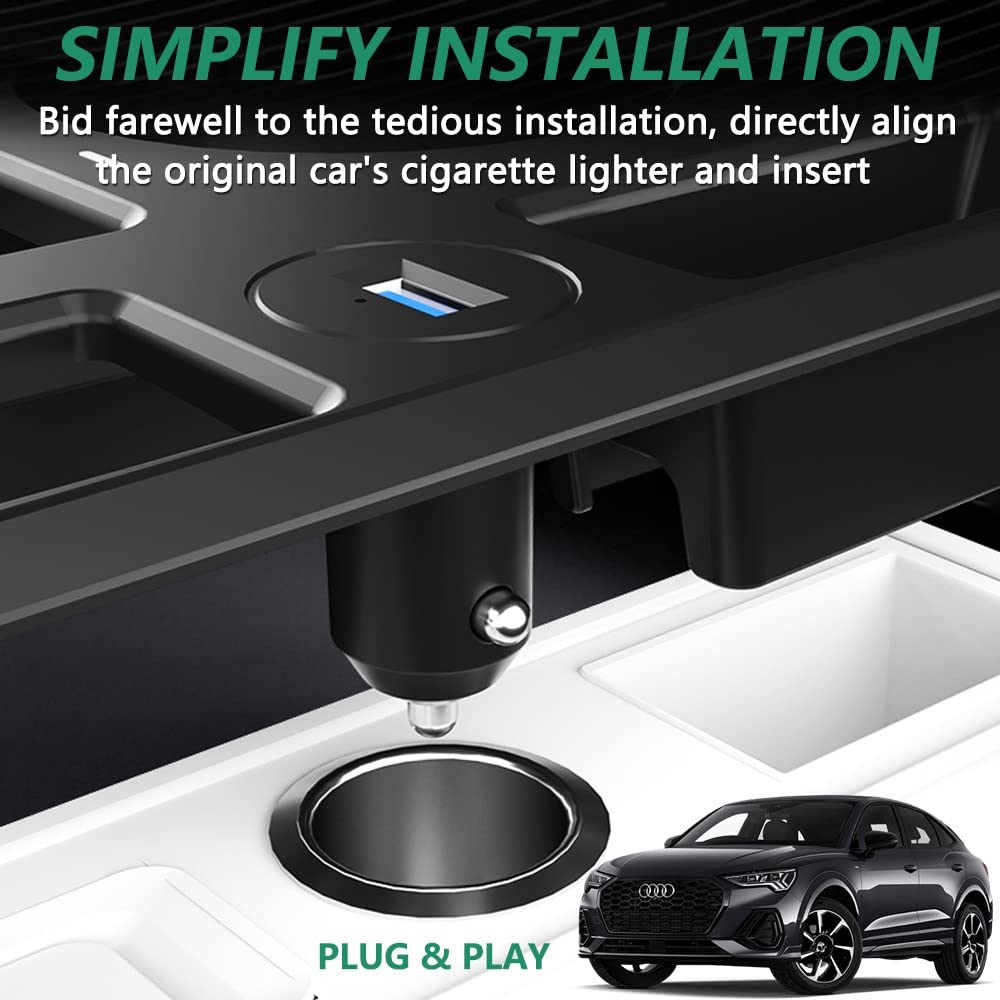 Caricabatteria da Auto Wireless per Audi Q3 2019-2022, 15W Qi Ricarica Rapida Telefono Pad per Console Centrale Accessori, Regalo per i Possessori di Q3