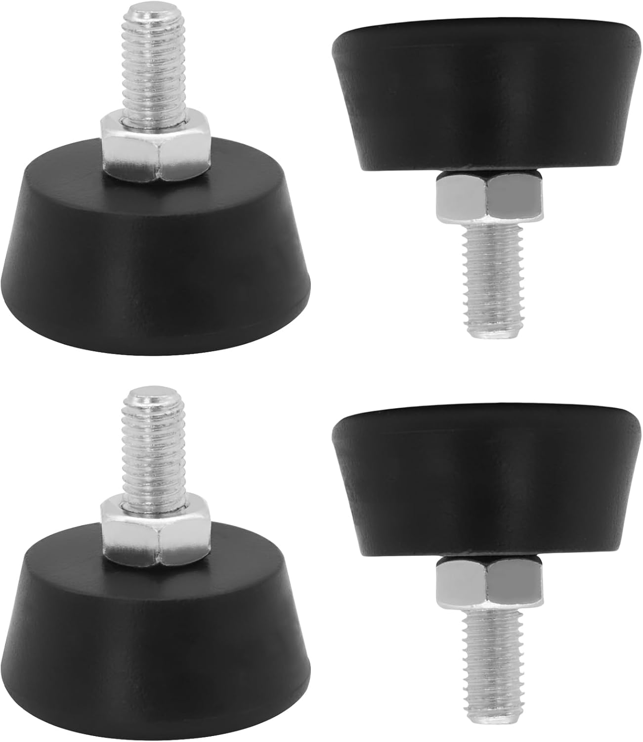 4pcs 3/8″ Stainless Steel Leveling Screw Foot Pads for Peloton Exercise Bike Leveling Screw Foot Pads,Vibration-Damping, Sound-Insulating, Non-Slip