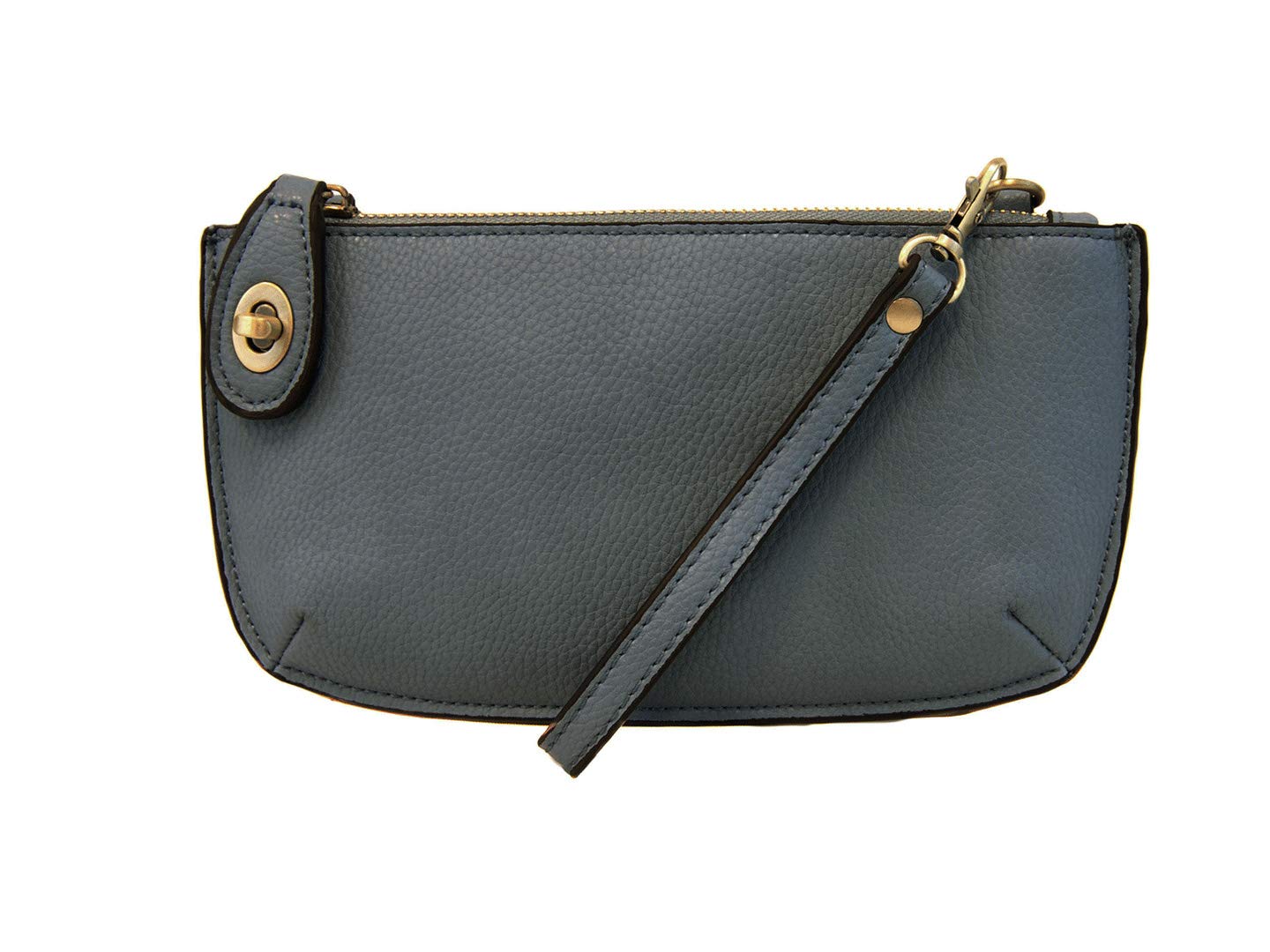 Joy Susan Women's Fashion Purse Mini Crossbody Wristlet Clutch Handbag - Dark Chambray